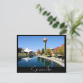 reflectie van de herfst vanuit de zon briefkaart (Staand voorkant)