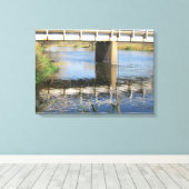 Reflectie van het leven canvas afdruk (Insitu (Houten vloer))