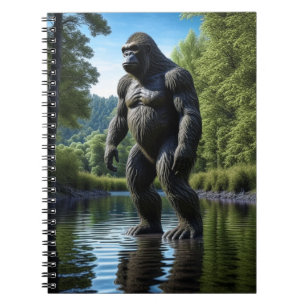 Reflectie van Muscular Bigfoot in Water Notitieboek