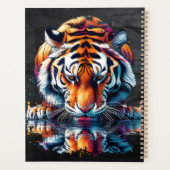 Reflectie van Tiger Drink Water Gepersonaliseerd Planner (Achterkant)