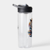 Reflectie van Tiger Drink Water Waterfles (Rechts)
