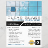 Reflectie, Windows reiniger, reinigen Adverteren Flyer (Voorkant)