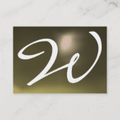 REFLECTIES 2 AGATE monogram wit blauw grijs Visitekaartje (Achterkant)