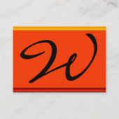 REFLECTIES 2 AGATE monogram wit zwart rood Visitekaartje (Achterkant)