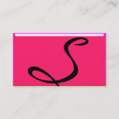 REFLECTIES 2 RUBY monogram zwart rood geel roze Visitekaartje (Achterkant)