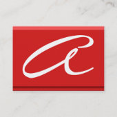 REFLECTIES 2 RUBY monogram zwart rood geel wit Visitekaartje (Achterkant)