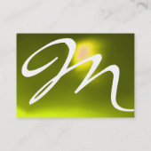 REFLECTIES 2 TOPAZ monogram wit blauw geel Visitekaartje (Achterkant)