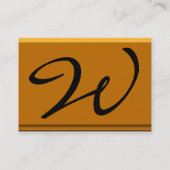 REFLECTIES 2 TOPAZ monogram wit zwart geel Visitekaartje (Achterkant)