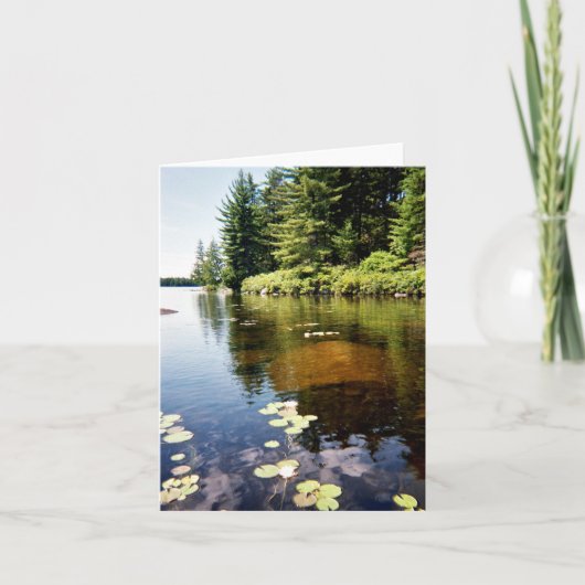 "Reflecties aan het meer" Kaart (Voorkant)