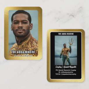 Reflecties Gouden Cosplay Coscard Visitekaartje