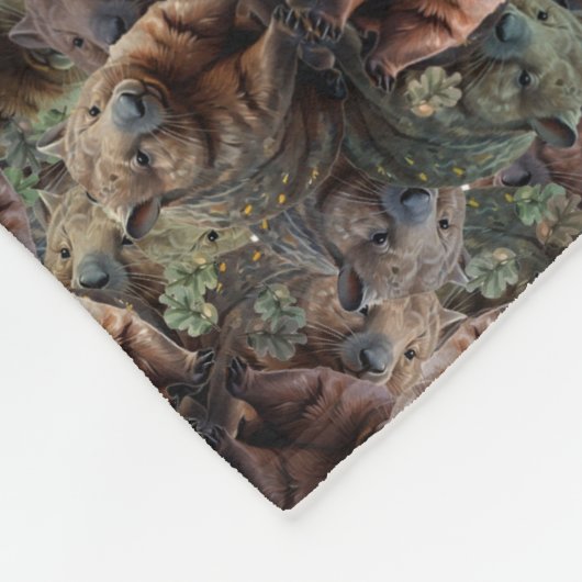 Reflecties in het hol: de symmetrie van wombats fleece deken (Hoek)