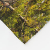 Reflecties in Red Eagle Pond | Witte bergen Fleece Deken (Hoek)