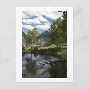 reflecties langs het spoor briefkaart