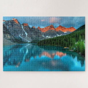 Reflecties Moraine Lake Banff National Park Legpuzzel
