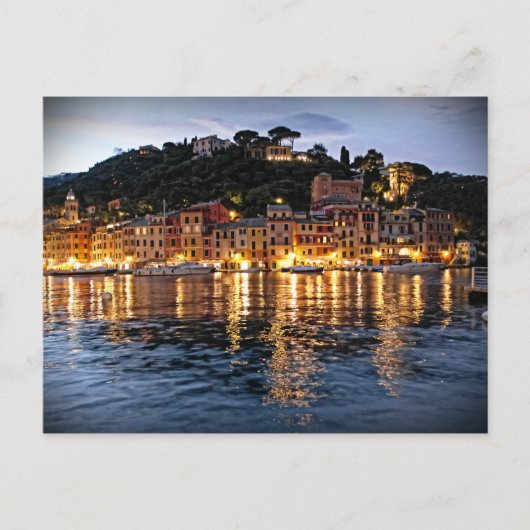 Reflecties op Portofino, Italia Briefkaart (Voorkant)