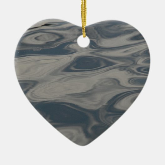 Reflecties over water keramisch ornament (Voorkant)