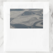 Reflecties over water rechthoekige sticker (Tas)