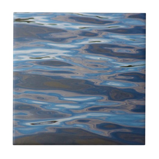 Reflecties over water tegeltje (Voorkant)