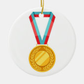 Reflecties Skating Academy kerstversiering Keramisch Ornament (Voorkant)