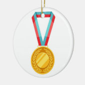 Reflecties Skating Academy kerstversiering Keramisch Ornament (Links)