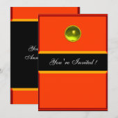 REFLECTIES TOPAZ , zwart geel oranje Kaart (Voorkant / Achterkant)