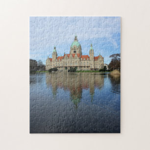 Reflecties - Town Hall - Hannover, Duitsland Puzzl Legpuzzel