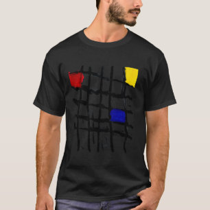 Reflecties van de Mondriaan ontwerper T-shirt
