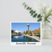 Reflecties van de zon in de herfst briefkaart (Staand voorkant)