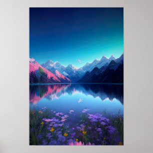 Reflecties van een Pristine-wereld Poster