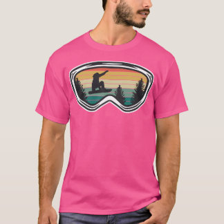 Reflecties van een snowboarder t-shirt