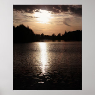 Reflecties van het boeiende landschap van de Kunst Poster