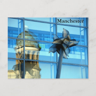Reflecties van het Briefkaart van Manchester