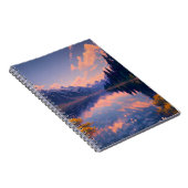 Reflecties van het rustige bergmeer notitieboek (Rechterzijde)