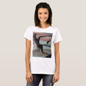 Reflecties van het wild: een kangoeroe op het stra t-shirt (Voorkant volledig)