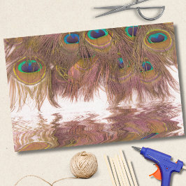 Reflecties van peacockveren tissuepapier