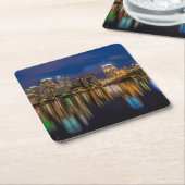 Reflecties van Pittsburgh Vierkante Kartonnen Onderzetter (Schuin)