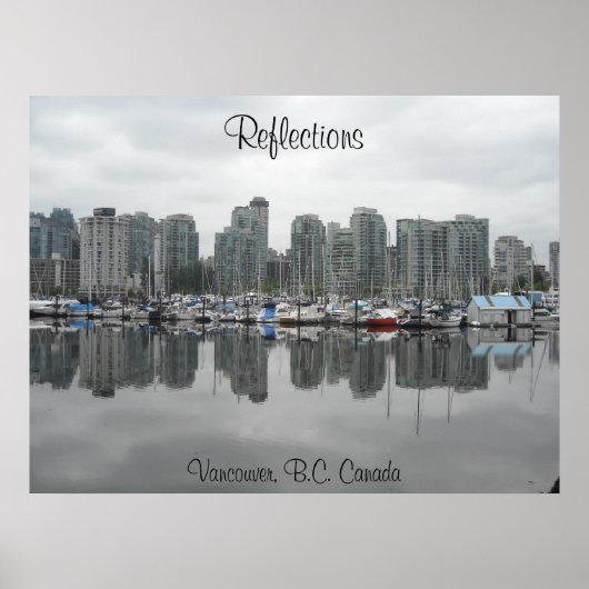 Reflecties - Vancouver, B.C. Poster (Voorkant)