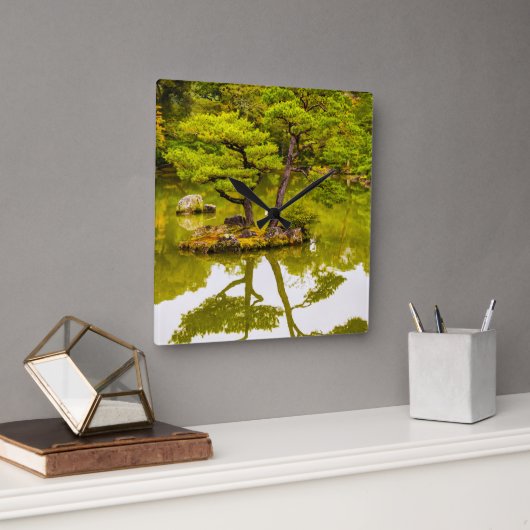 Reflecties Vierkante Klok (Kantoor)