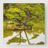 Reflecties Vierkante Klok (Voorkant)