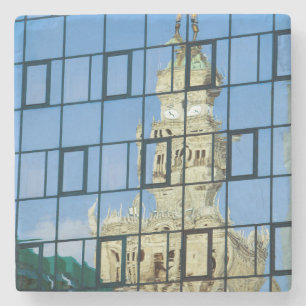Reflecties voor gebouwen stenen onderzetter