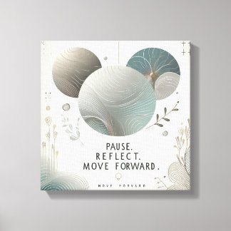 Reflectieve Groeireis Inspiratie Typografie Canvas Afdruk