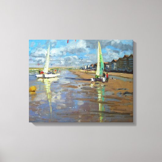 Reflection Bray Dunes France Canvas Afdruk (Voorkant)