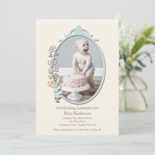 Reflection douce Invitation photo (Debout devant)