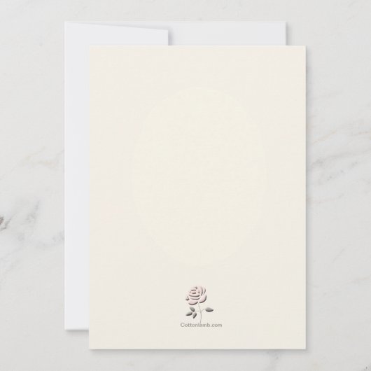 Reflection douce Invitation photo (Dos)