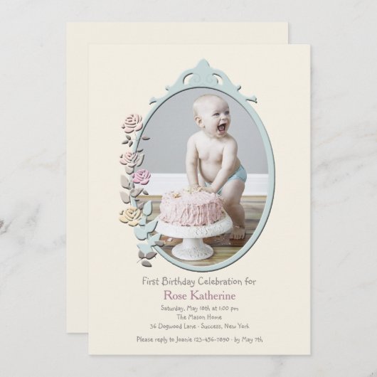 Reflection douce Invitation photo (Devant / Derrière)