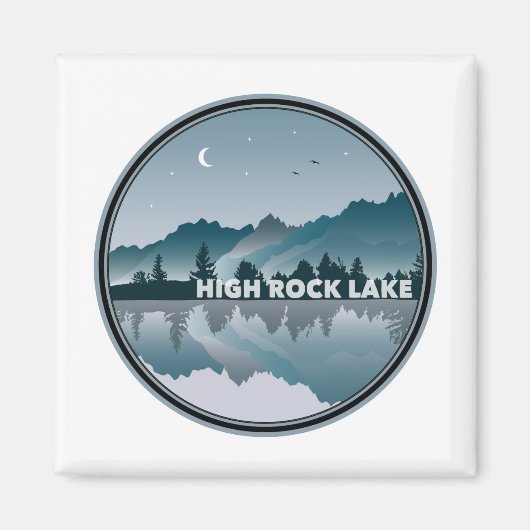Reflection High Rock Lake North Carolina Magneet (Voorkant)