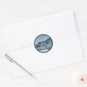 Reflection High Rock Lake North Carolina Ronde Sticker (Envelop)