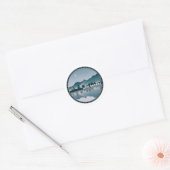 Reflection Lake George New York Ronde Sticker (Envelop)