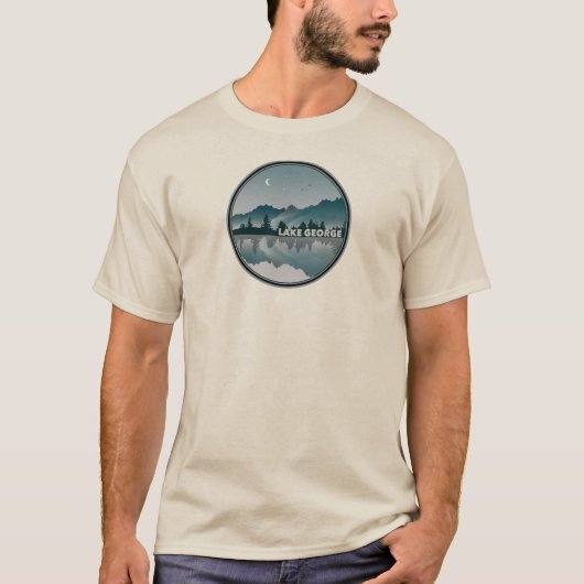 Reflection Lake George New York T-shirt (Voorkant)
