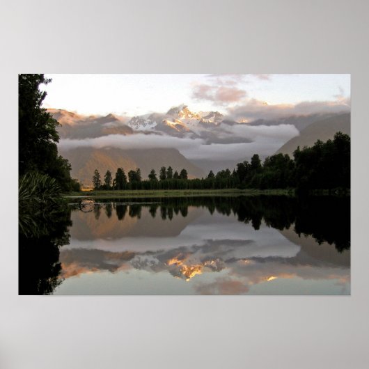 Reflection Lake Matheson Poster (Voorkant)